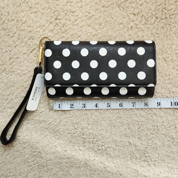 Charming Charlie Polka Dot Tech Wallet Wristlet - Picture 2 of 6